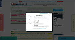 Desktop Screenshot of egerallas.hu